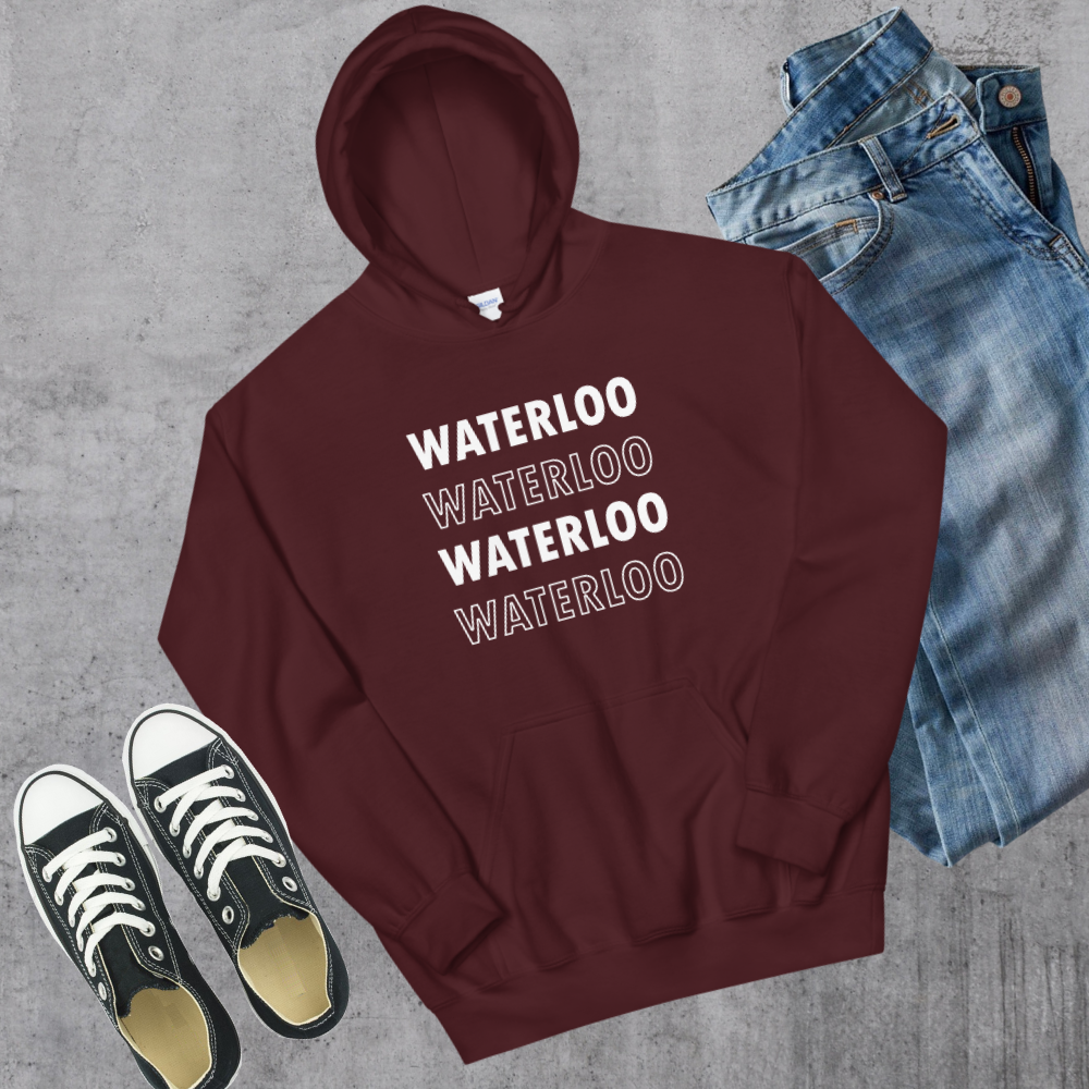 Waterloo x4 Hoodie Canadian City Apparel