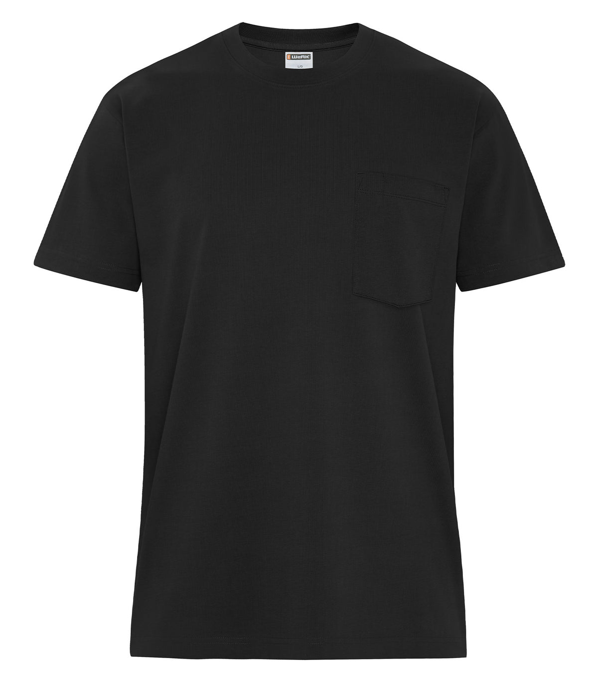 ATC WeRK WERK250P, Werk Heavyweight Ring Spun Cotton Pocket Tee, Black