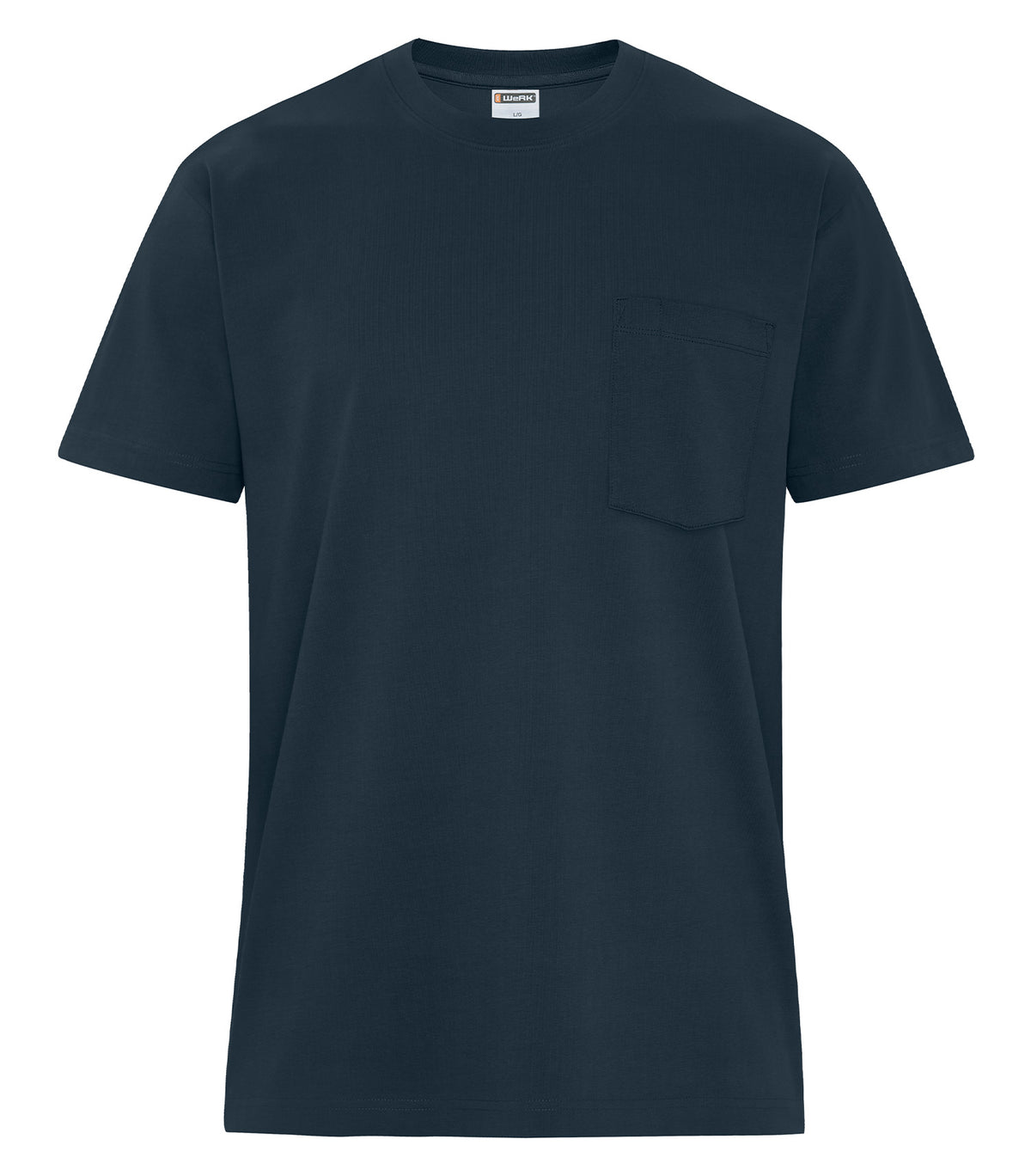 ATC WeRK WERK250P, Werk Heavyweight Ring Spun Cotton Pocket Tee, Dark Navy