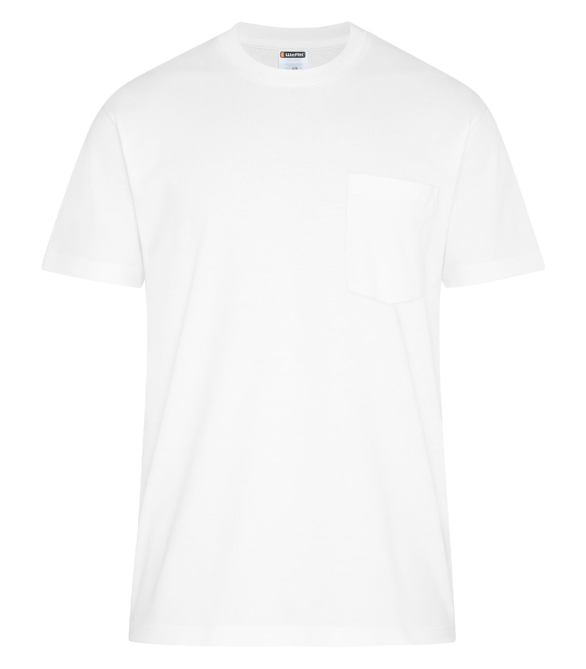 ATC WeRK WERK250P, Werk Heavyweight Ring Spun Cotton Pocket Tee, White