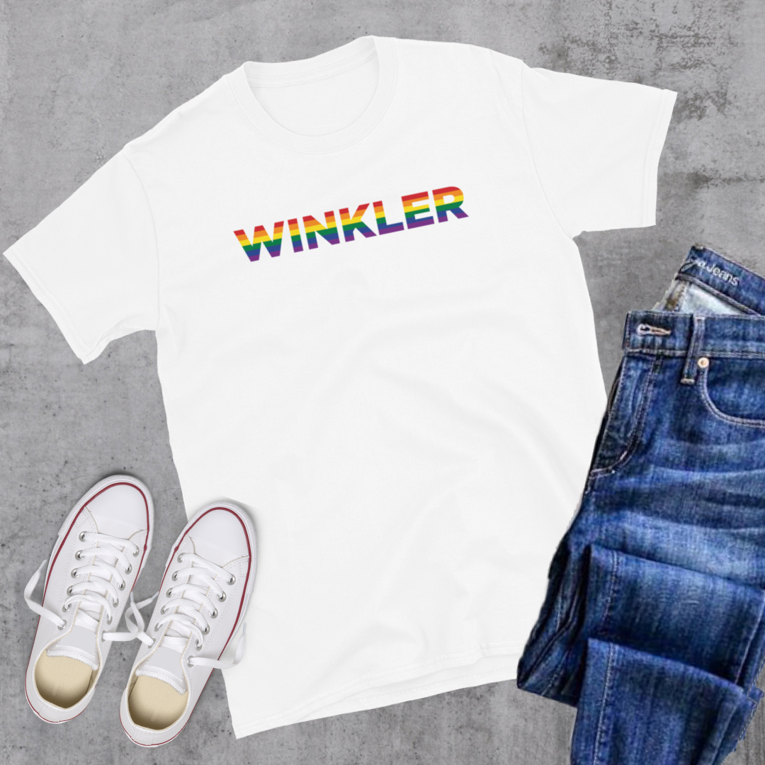 Winkler Pride Tee White Canadian City Apparel