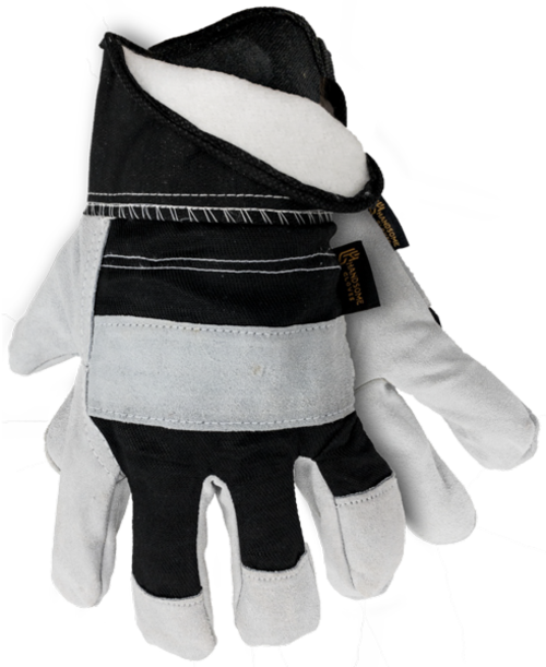 Winter Lined Cowhide Work Gloves - 9705B 48 pairs Handsome Gloves Safety Safety Gloves