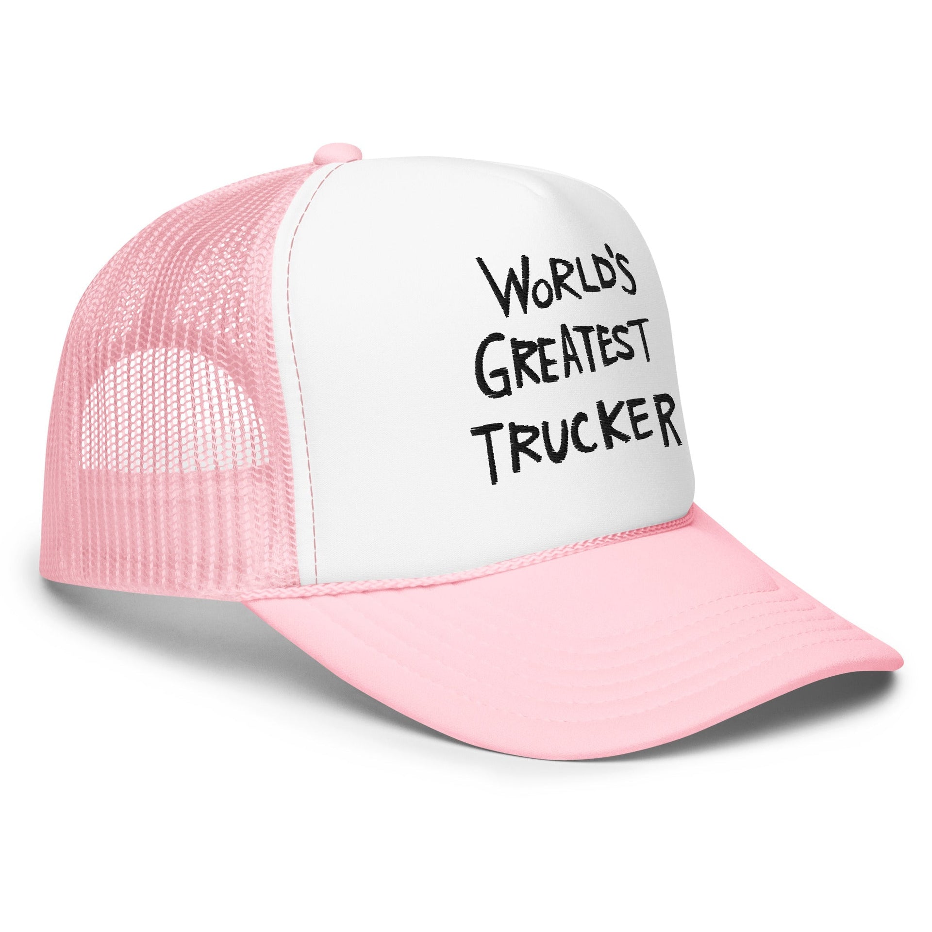 World's Greatest Trucker Regular Show Embroidered Foam Trucker Hat Capital Crowns Funny Trucker Hats
