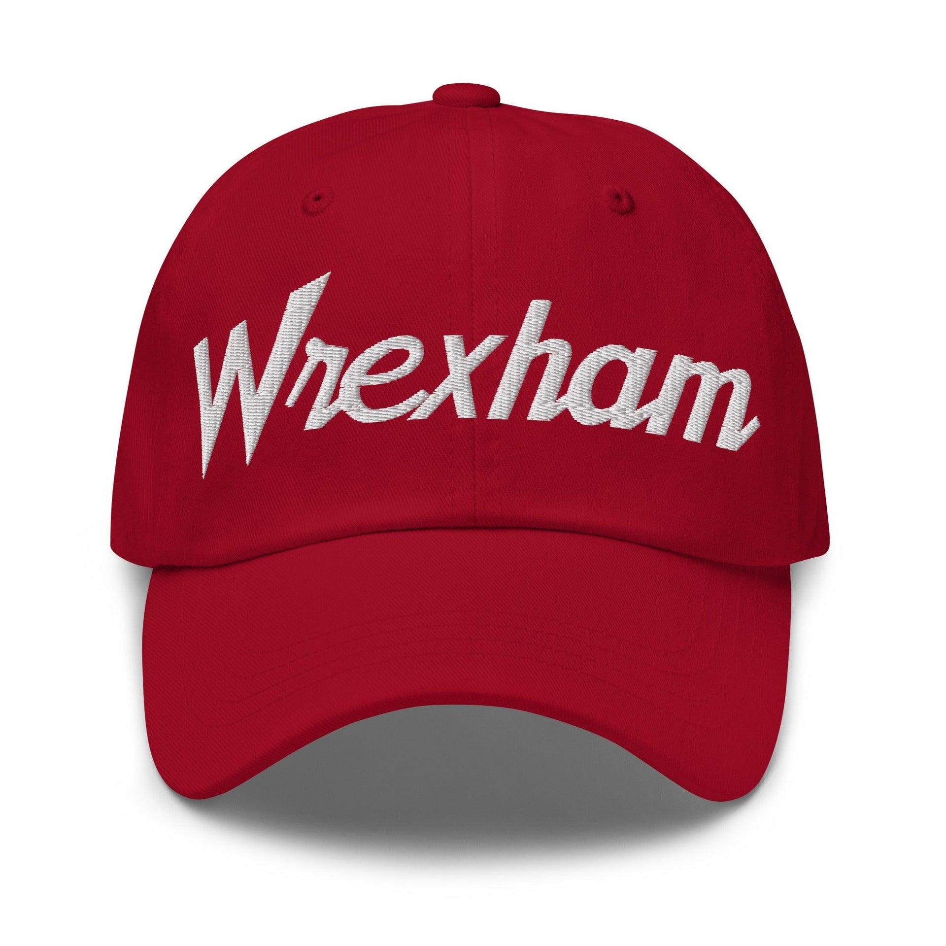 Wrexham Vintage Sports Script Dad Hat Cranberry Capital Crowns Dad Hats Funny