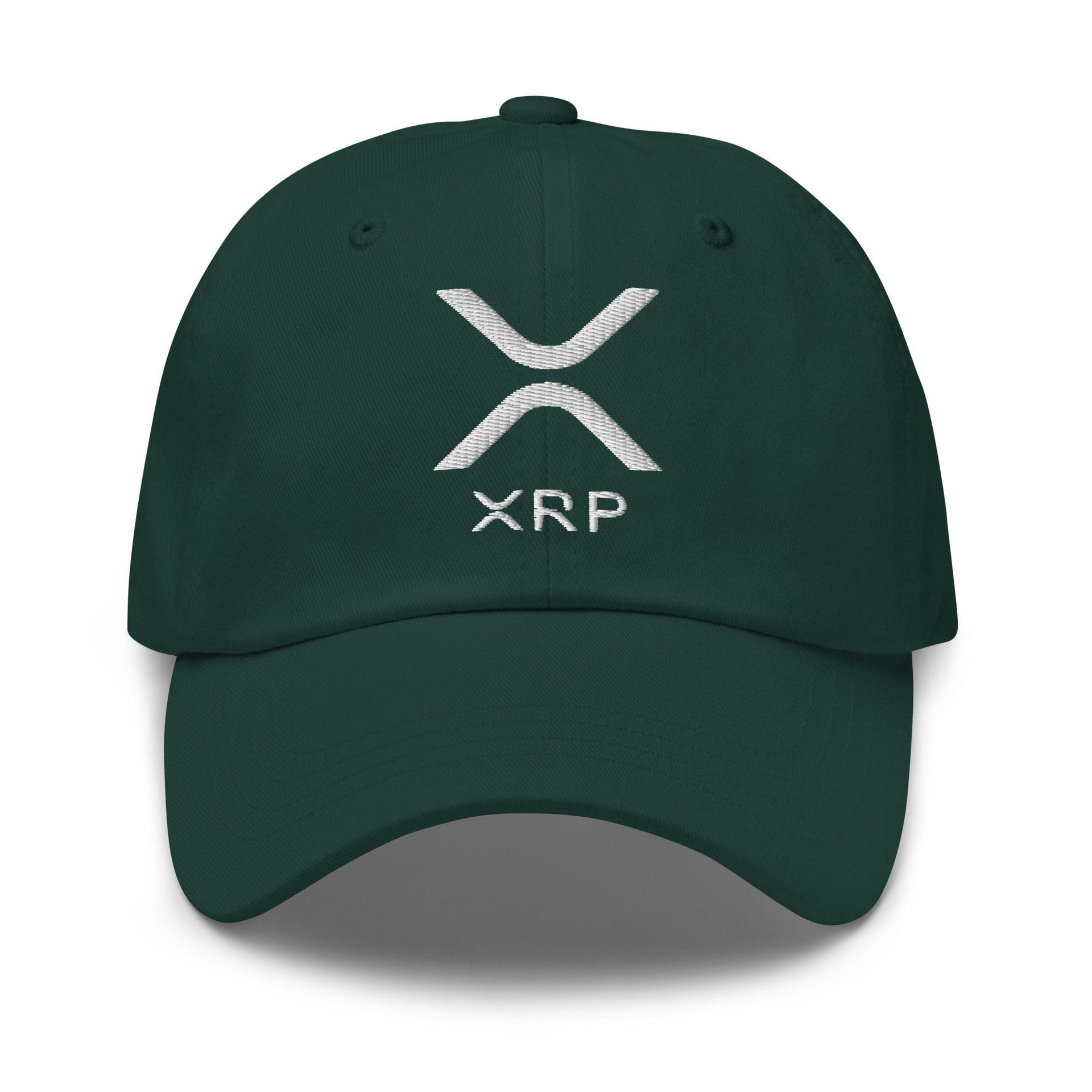 XRP Ripple Embroidered Dad Hat Spruce Capital Crowns Crypto Dad Hats