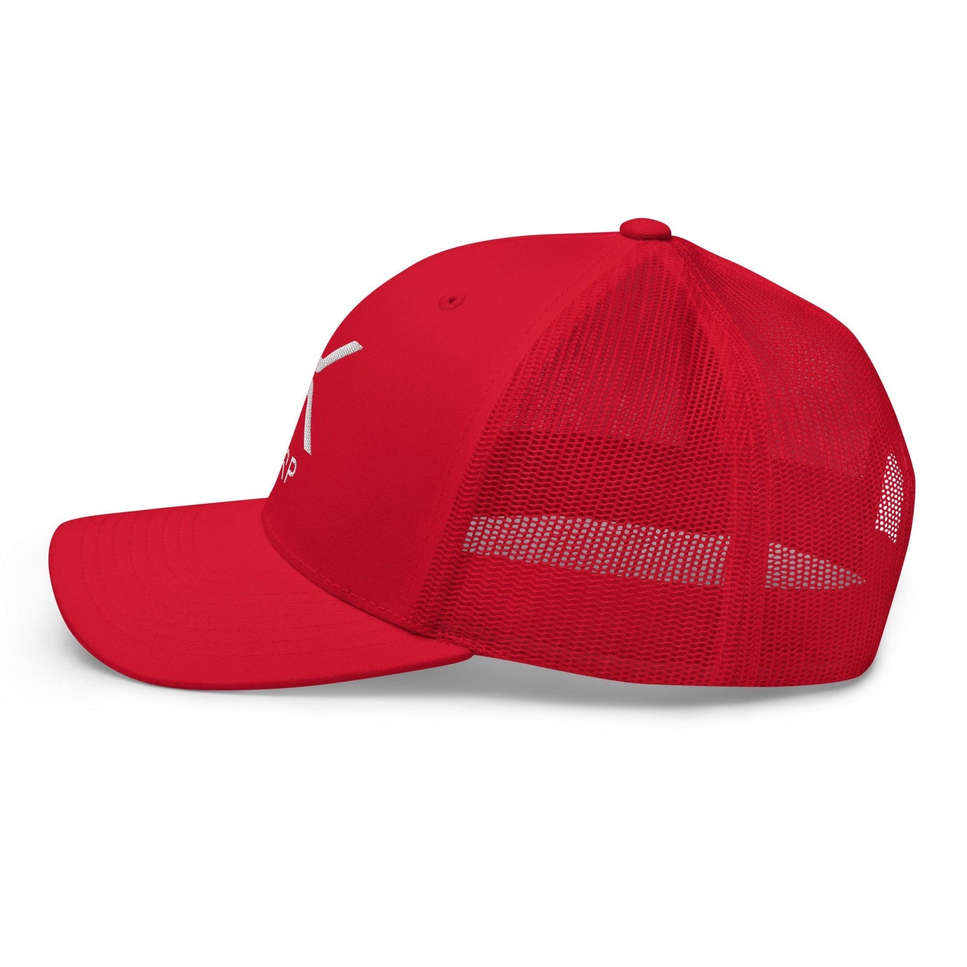 XRP Ripple Embroidered Mesh Trucker Hat Capital Crowns Crypto Trucker Hats