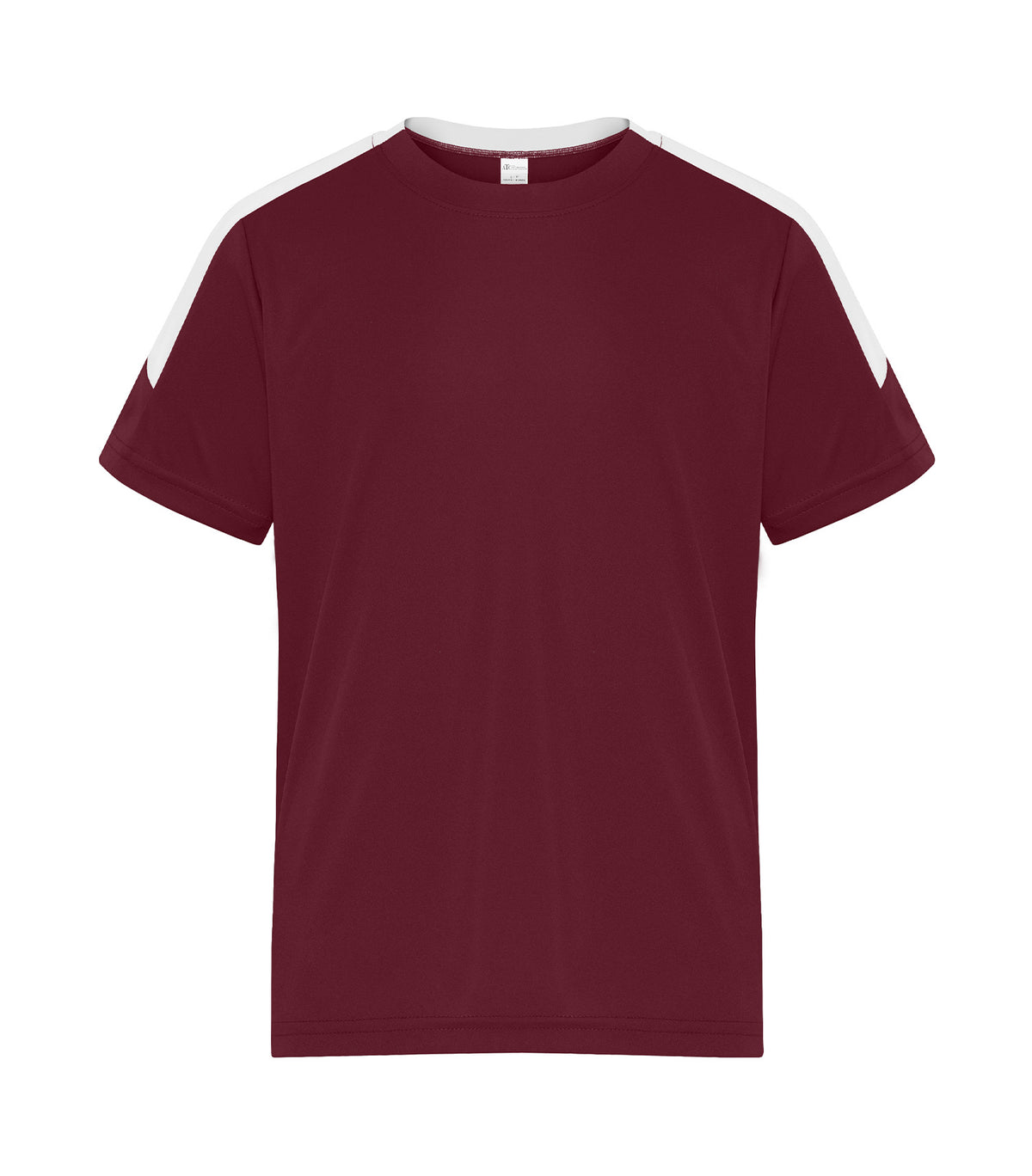 ATC Y3550, Pro Club Youth Tee, Maroon/White