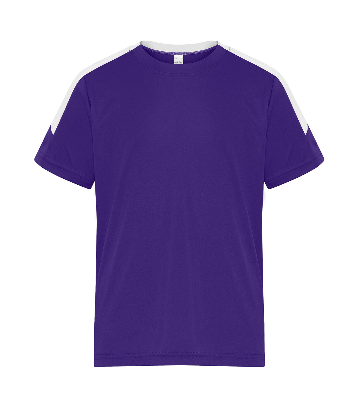 ATC Y3550, Pro Club Youth Tee, Purple/White