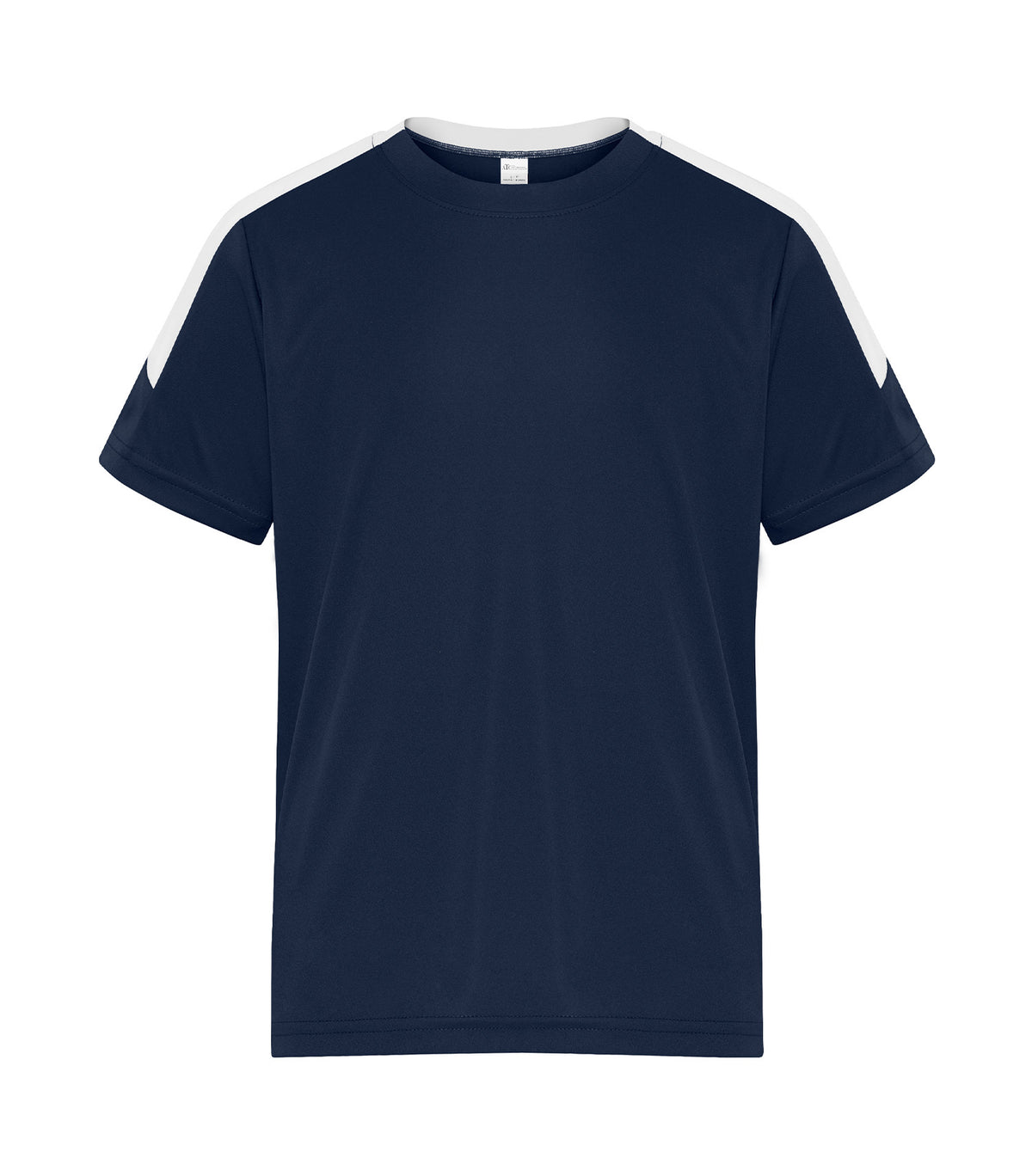 ATC Y3550, Pro Club Youth Tee, True Navy/White