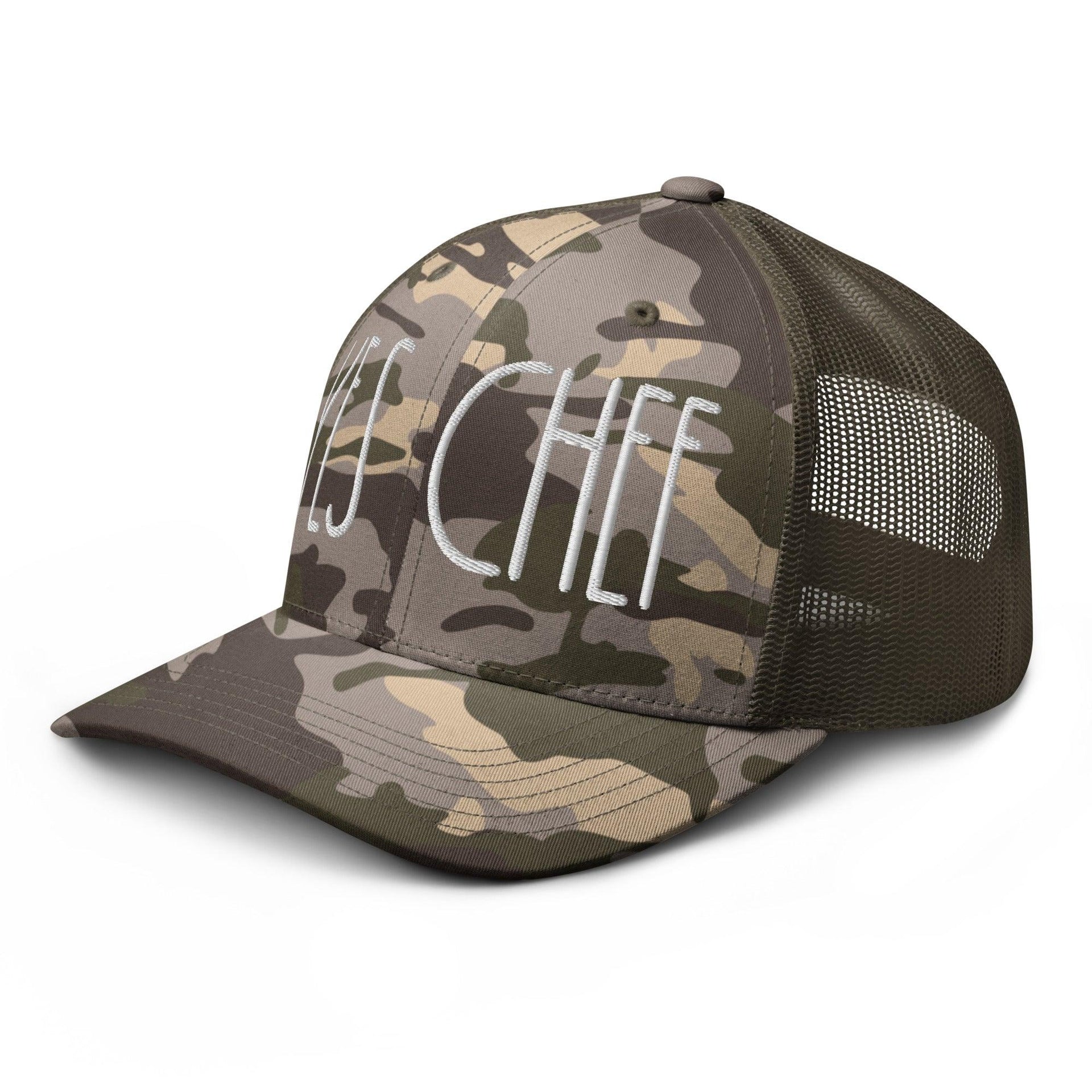 Yes Chef Camo Trucker Hat Capital Crowns Funny Trucker Hats
