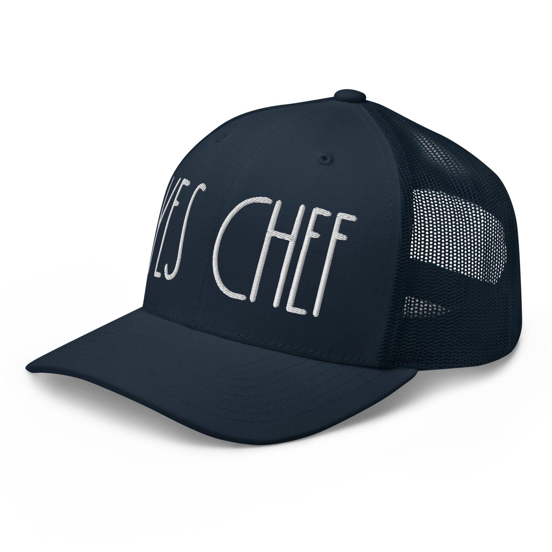 Yes Chef Retro Trucker Hat Capital Crowns Funny Trucker Hats