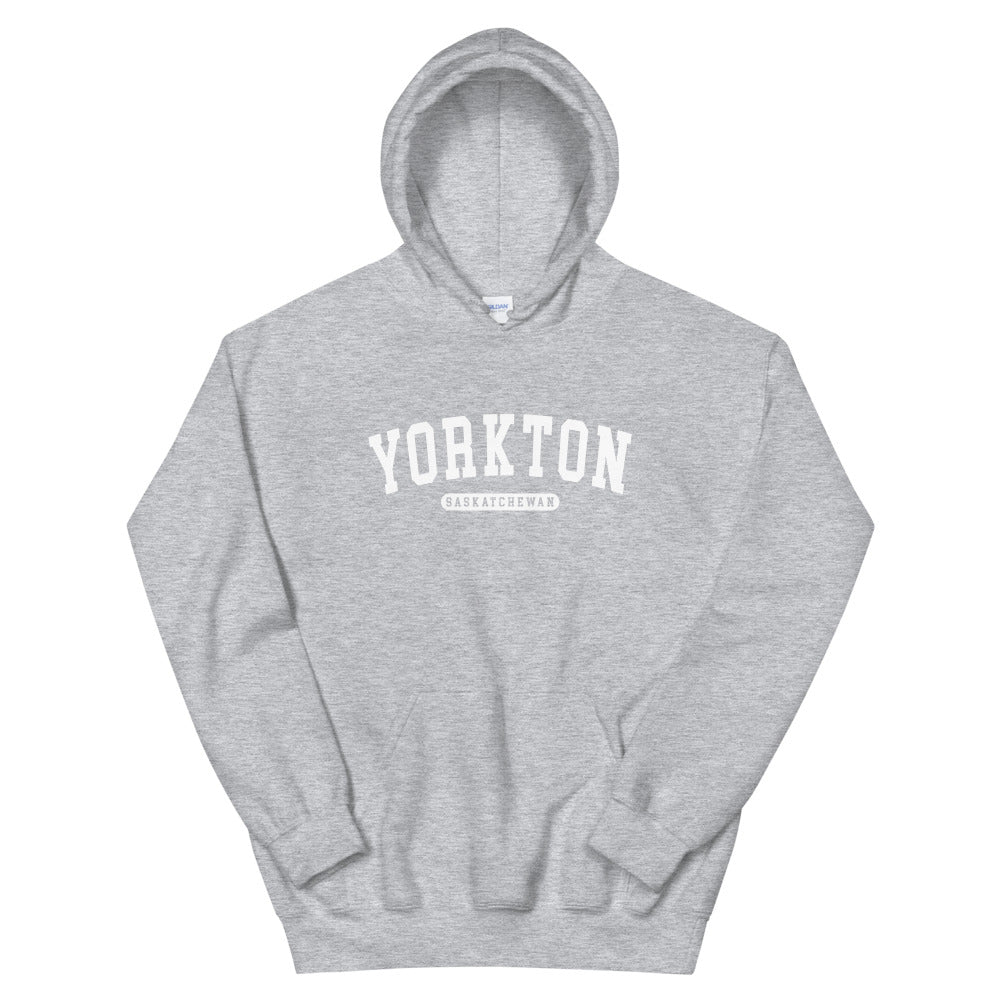 Yorkton ON College Hoodie Sport Grey Canadian City Apparel