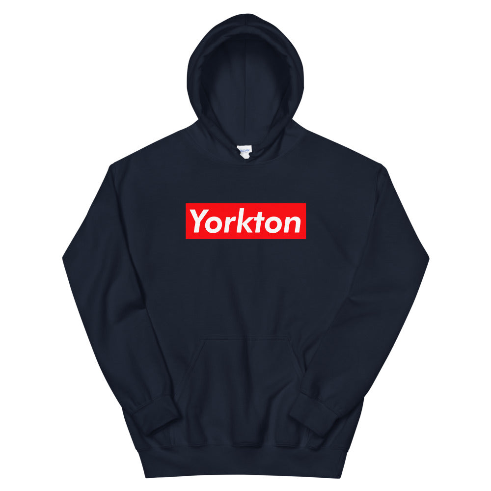 Yorkton Supreme'd Hoodie Navy Canadian City Apparel