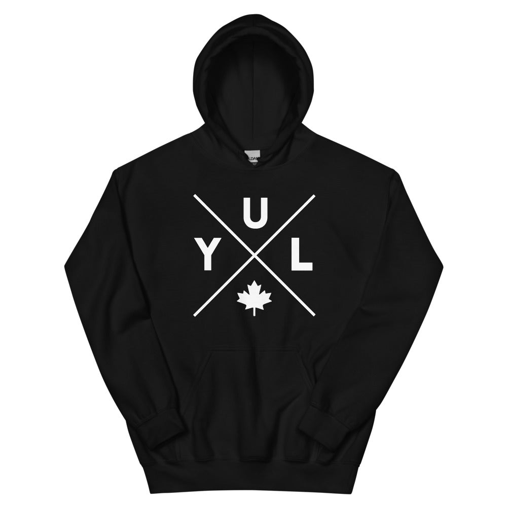 YUL Hoodie Black Canadian City Apparel