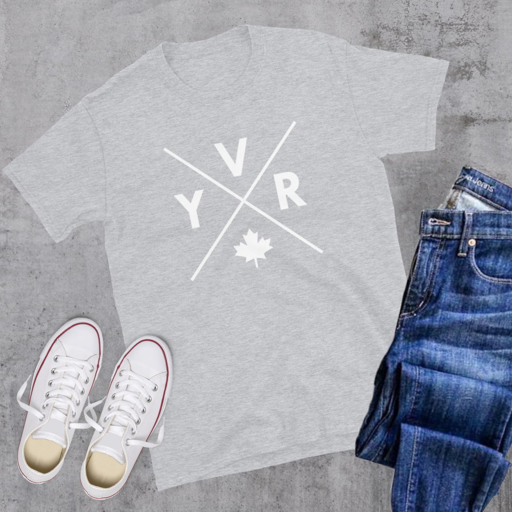 YVR 🍁 Tee Sport Grey Canadian City Apparel vancouver