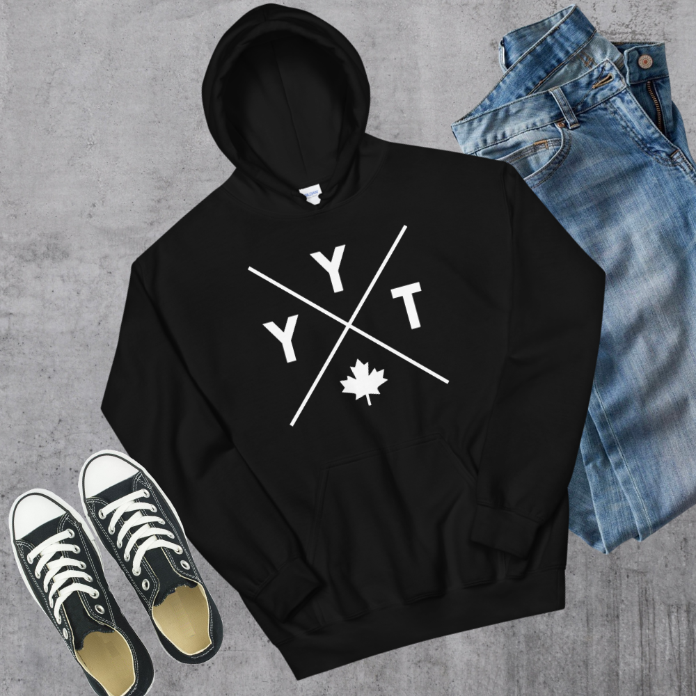 YYT 🍁 Hoodie Black Canadian City Apparel