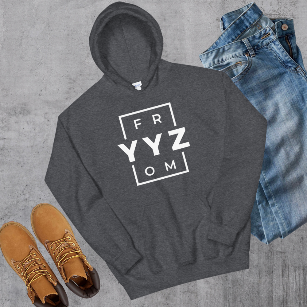 From YYZ Hoodie Dark Heather Canadian City Apparel Toronto