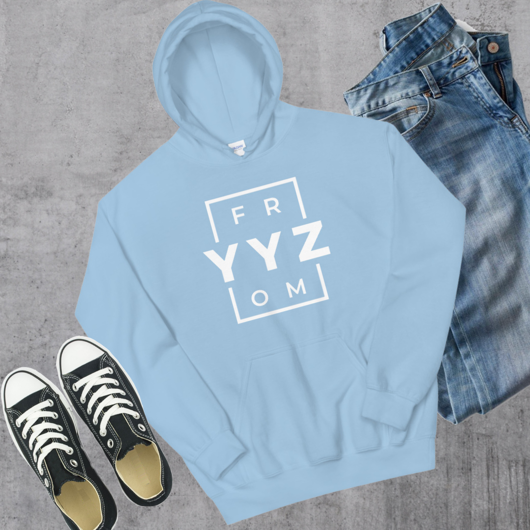 From YYZ Hoodie Light Blue Canadian City Apparel Toronto