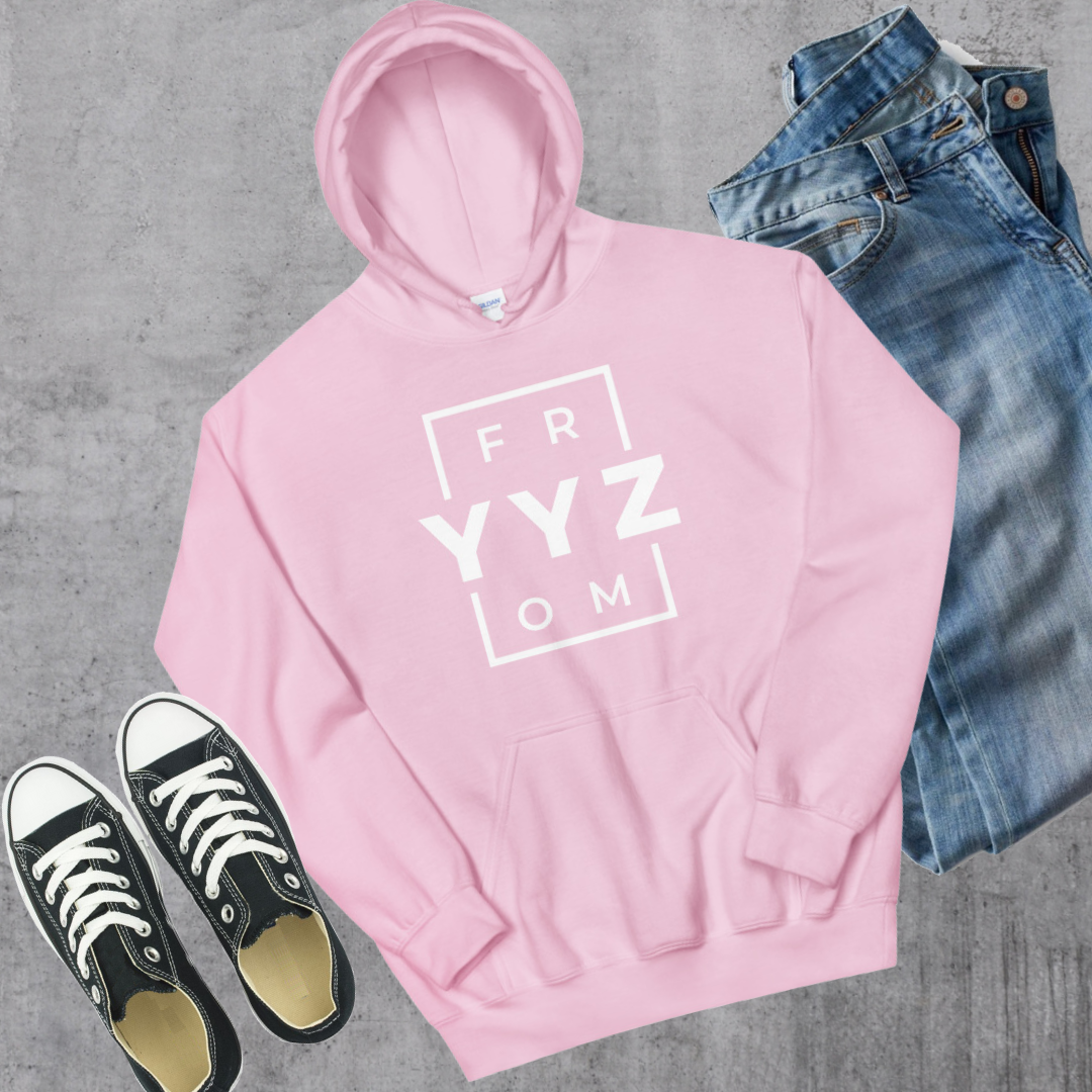 From YYZ Hoodie Light Pink Canadian City Apparel Toronto