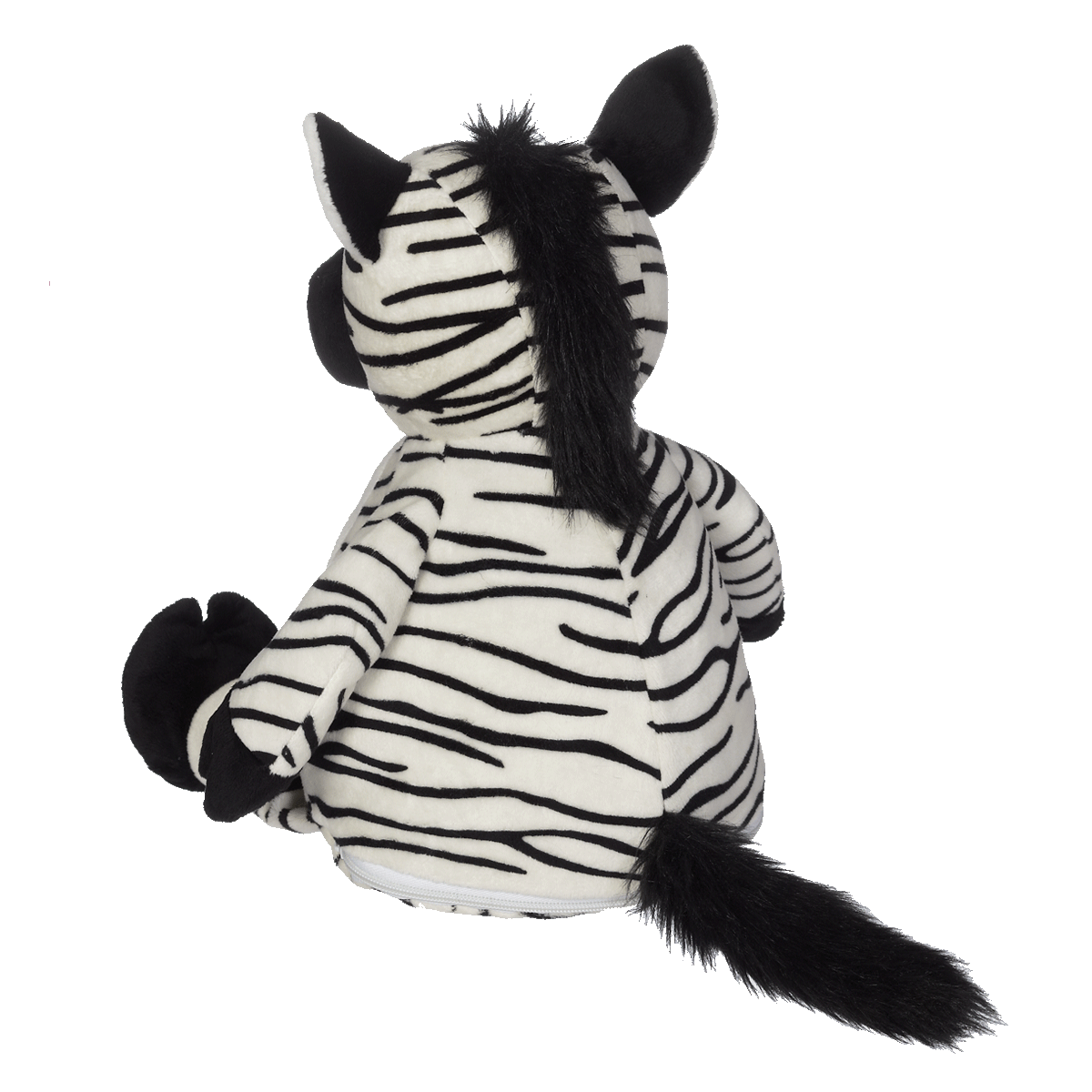 Zachary Zebra Buddy black embroidable white zebra
