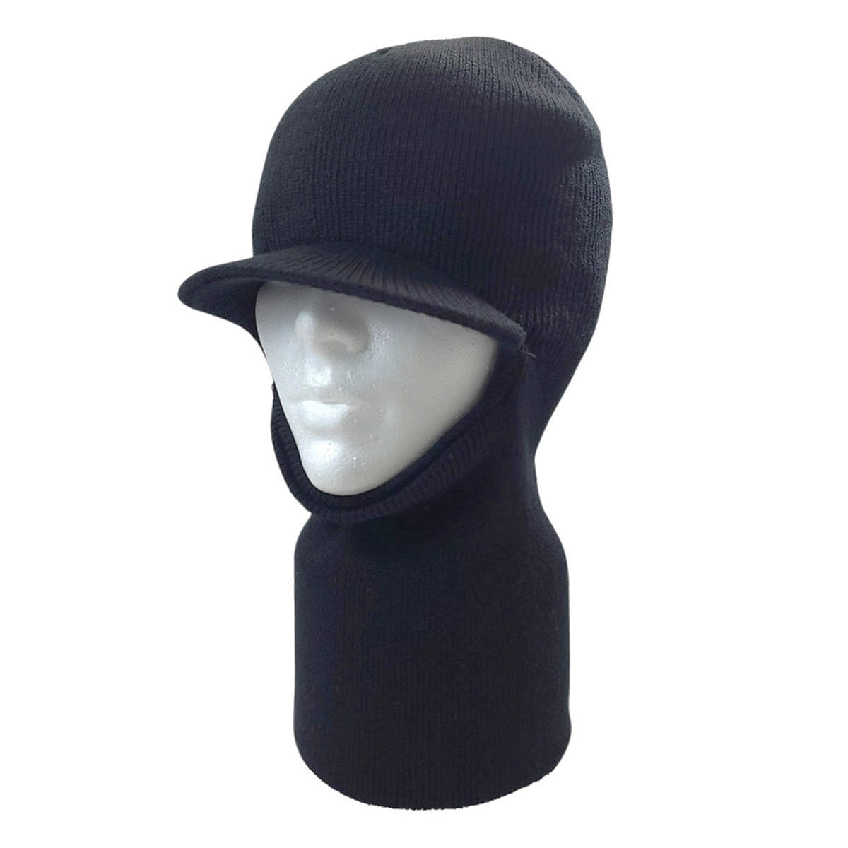 1 Hole Balaclava with Visor, XO1V, Black
