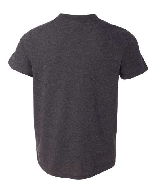 BELLA + CANVAS 3001YCVC, Youth Cvc Jersey Tee, Dark Grey Heather
