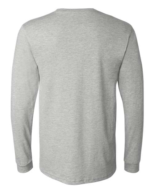 BELLA + CANVAS 3501CVC, Heather Cvc Long Sleeve Tee, Athletic Heather
