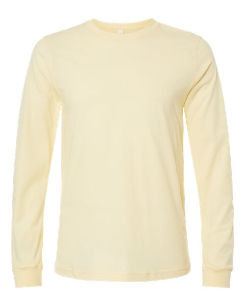 Heather CVC Long Sleeve Tee - Heather French Vanilla -  - 10629