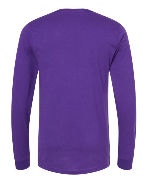 BELLA + CANVAS 3501, Unisex Jersey Long Sleeve Tee, Team Purple