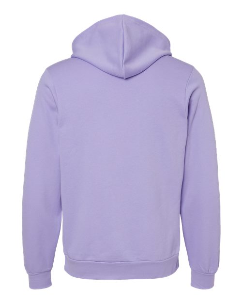 BELLA + CANVAS 3719, Unisex Sponge Fleece Hoodie Sweatshirt, Dark Lavender