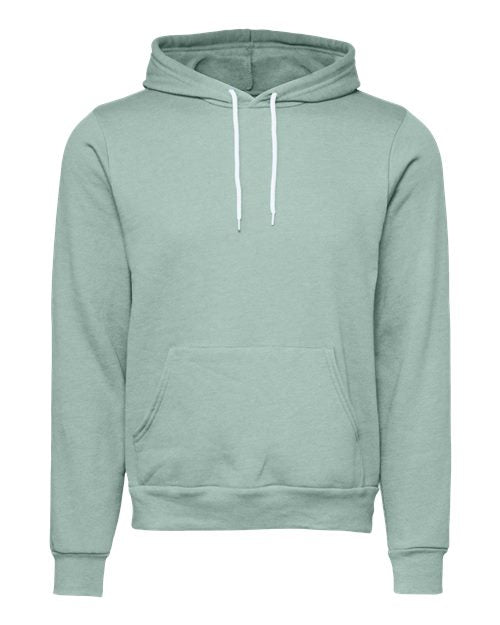 BELLA + CANVAS 3719, Unisex Sponge Fleece Hoodie Sweatshirt, Dusty Blue