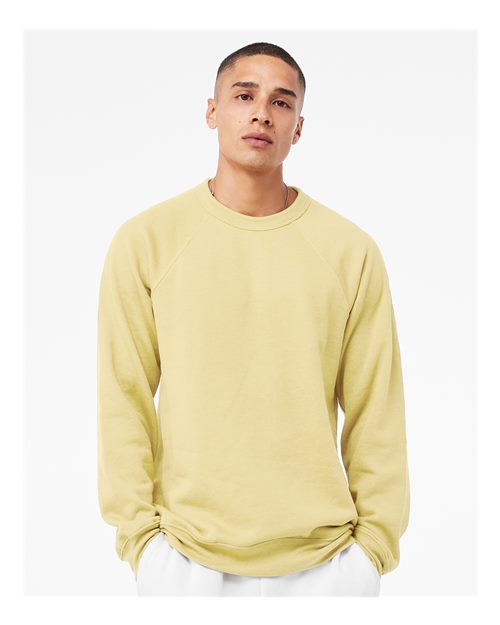 Unisex Sponge Fleece Raglan Crewneck Sweatshirt - French Vanilla -  - 2003