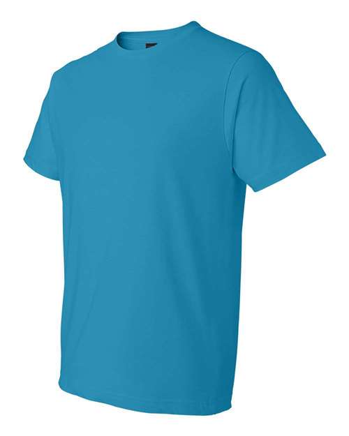 Gildan 980, Unisex Softstyle Lightweight T-shirt, Caribbean Blue
