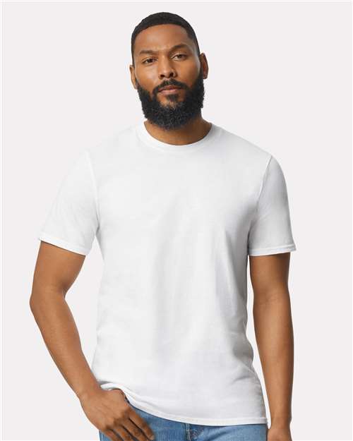 Gildan 980, Unisex Softstyle Lightweight T-shirt, White
