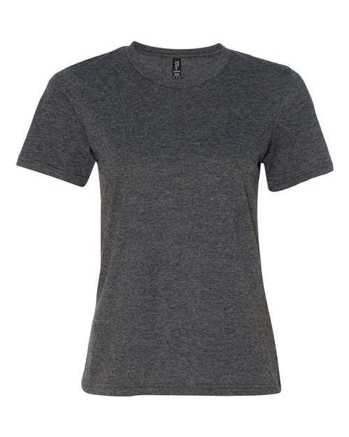 Gildan 880 Women's Softstyle® Lightweight T-Shirt Heather Dark Grey S Cotton Cotton-Poly Blend Lightweight Polyester Premium Short Sleeves Side-Seamed Slim Fit T-Shirts Tear-Away Label Tops Womens Womens Tops Woven Shirts