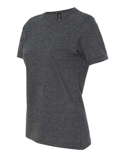 Gildan 880 Women's Softstyle® Lightweight T-Shirt Cotton Cotton-Poly Blend Lightweight Polyester Premium Short Sleeves Side-Seamed Slim Fit T-Shirts Tear-Away Label Tops Womens Womens Tops Woven Shirts
