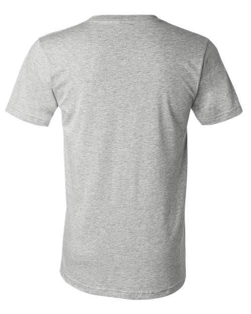 BELLA + CANVAS 3005CVC, Unisex Heather Cvc V-neck Tee, Athletic Heather