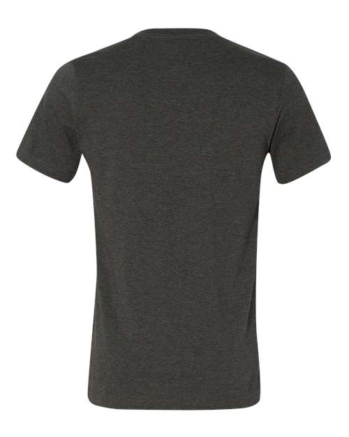 BELLA + CANVAS 3005CVC, Unisex Heather Cvc V-neck Tee, Dark Grey Heather