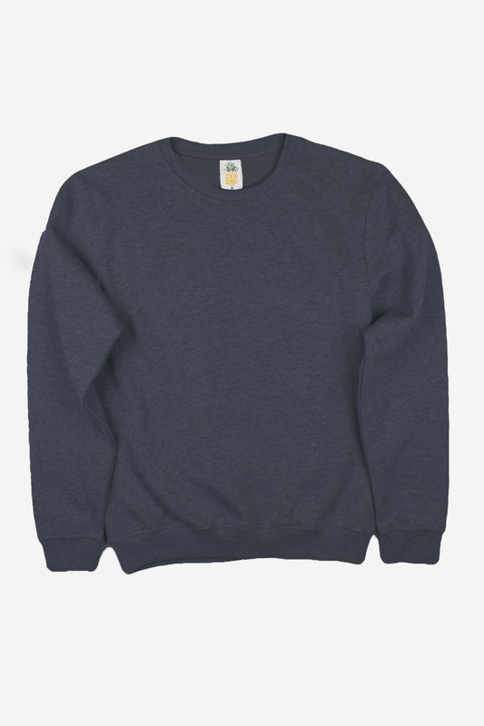 HERO-1020 Unisex Youth Blank Crewneck Sweatshirt - Dark Heather