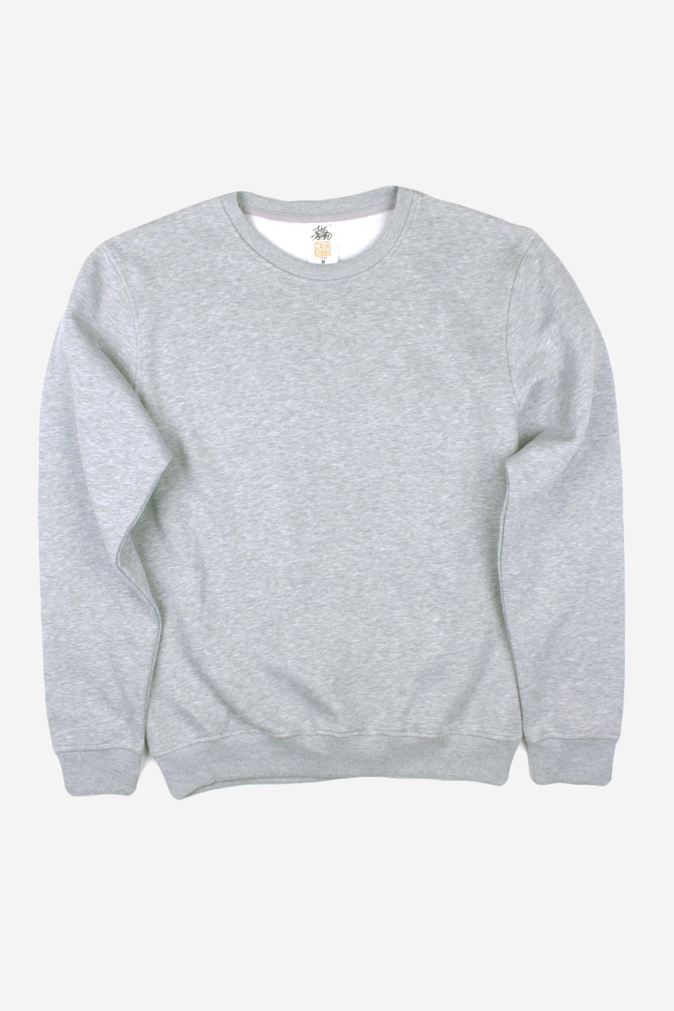 HERO-1020 Unisex Youth Blank Crewneck Sweatshirt - Sport Grey