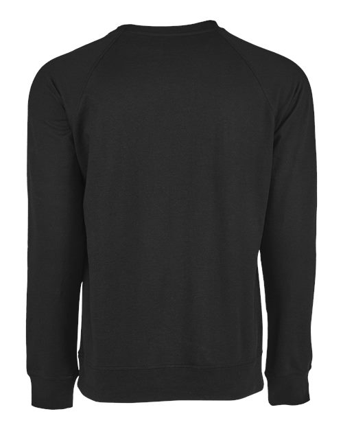 Next Level 9000, Unisex Laguna Raglan Crewneck Sweatshirt, Graphite Black