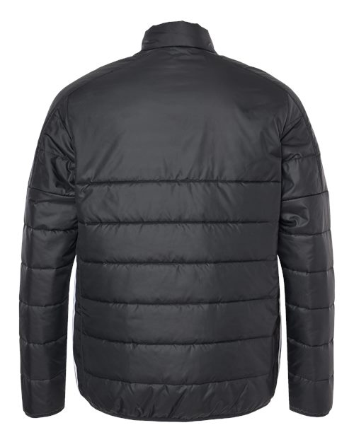 Adidas A570, Men's 3-stripes Puffer Full-zip Jacket, Black