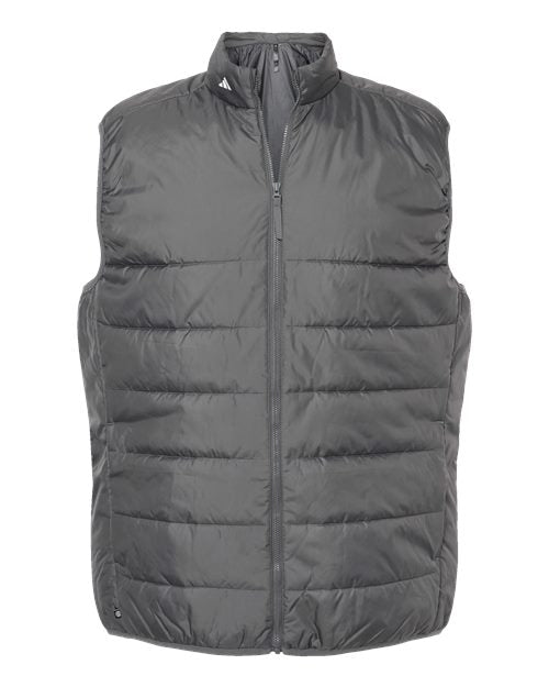 Adidas A572, Men's Puffer Full-zip Vest, Grey Five
