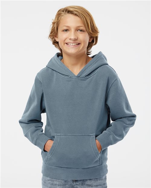 Youth Midweight Pigment-Dyed Hooded Sweatshirt -  - 10325 - Toronto Screen Printing- Color