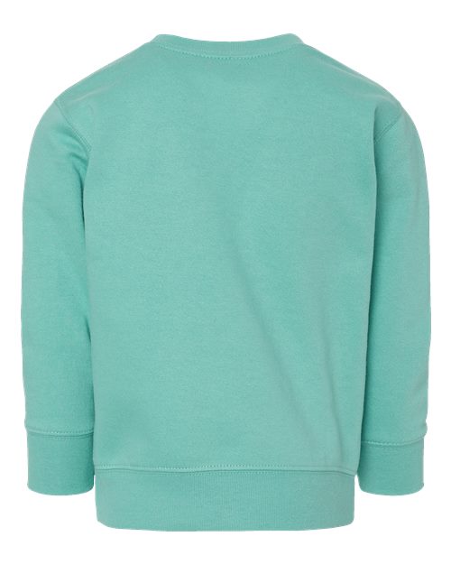 Rabbit Skins 3317, Toddler Fleece Crewneck Sweatshirt, Saltwater
