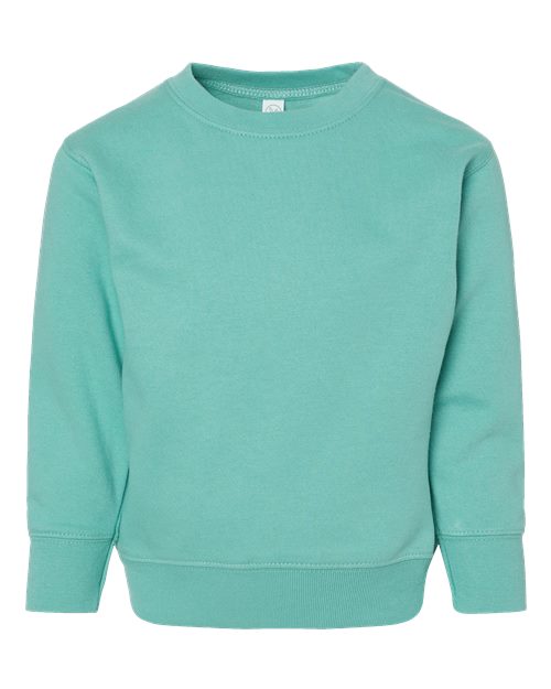 Rabbit Skins 3317, Toddler Fleece Crewneck Sweatshirt, Saltwater