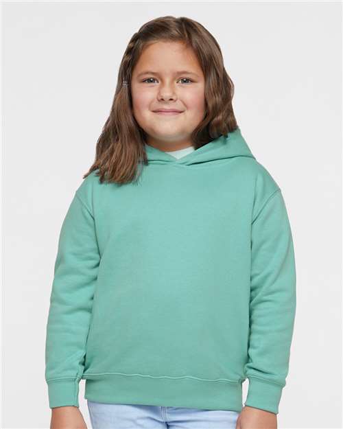 Rabbit Skins 3326, Toddler Pullover Fleece Hoodie, Saltwater