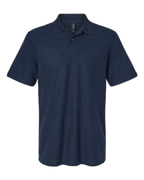 Gildan 64800, Unisex Softstyle Pique Polo, Navy