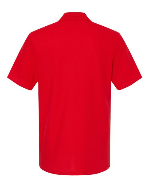 Gildan 64800, Unisex Softstyle Pique Polo, Red
