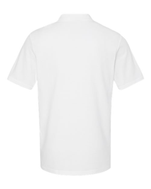 Gildan 64800, Unisex Softstyle Pique Polo, White